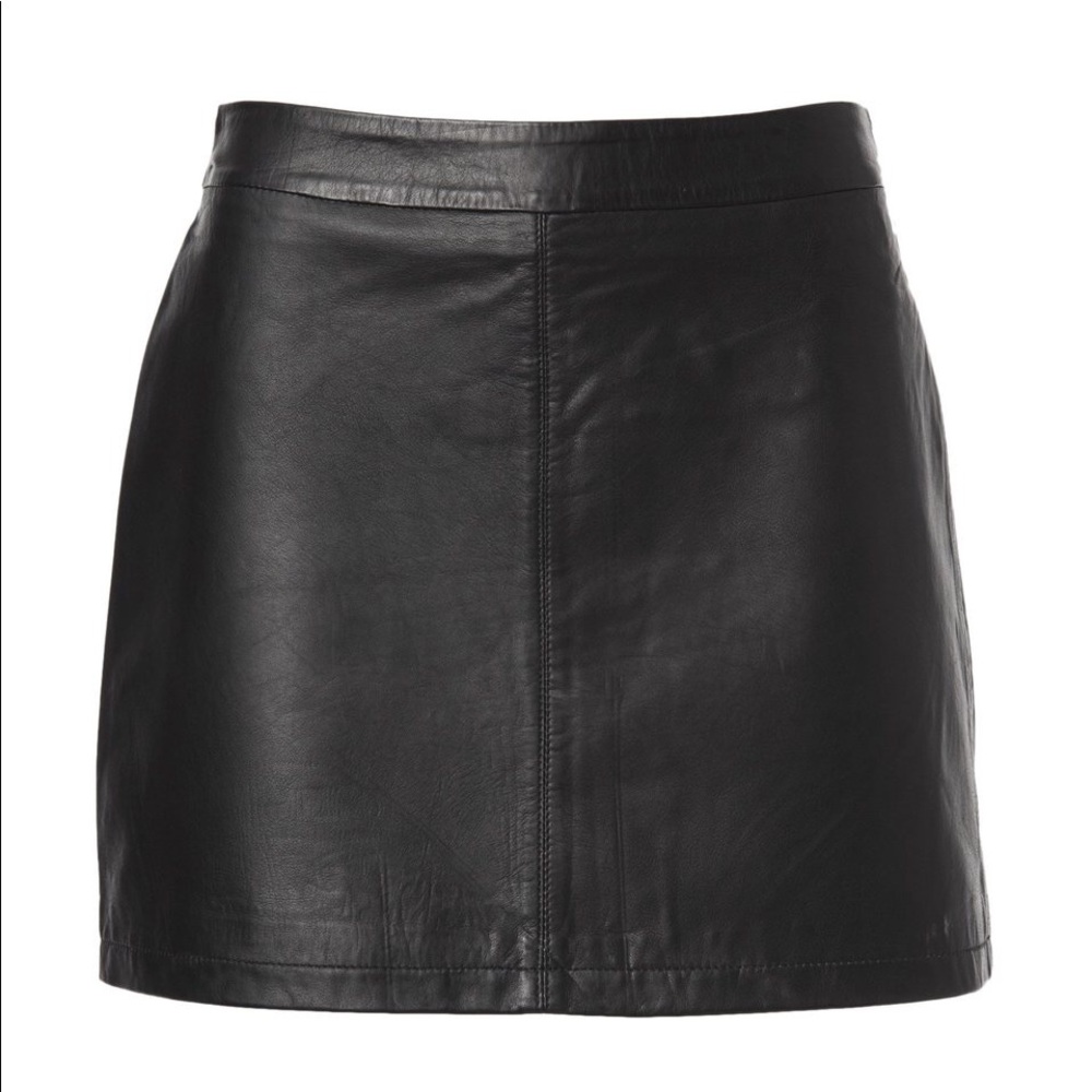 Cupcakes & Cashmere Leather Mini Skirt Size 4